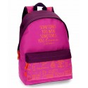 Mochila Smile Violeta Adaptable