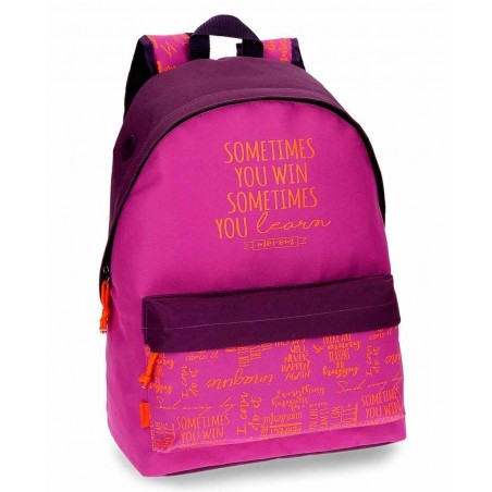 Mochila Smile Violeta Adaptable