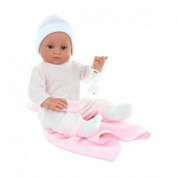 muñeco 47 cm con manta franela