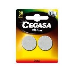 PILA CEGASA LITIO CR2025 3V BL. 2 UNIDA