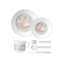 SARO VAJILLA 6 PCS FLAMINGO PARTY