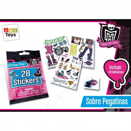 SOBRE DE PEGATINAS MONSTER HIGH