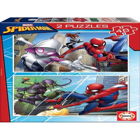 PUZZLE 2 X 48 SPIDERMAN