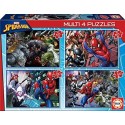 MULTI 4 PUZZLES SPIDERMAN