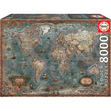 PUZZLE 8000 MAPAMUNDI HISTORICO