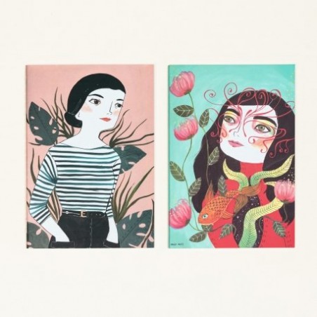 PACK DE 2 LIBRETAS COSIDAS MARIA HESSE