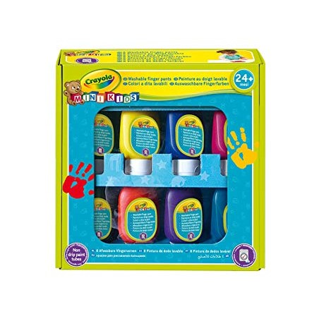 8 PINTURAS DE DEDOS LAVABLES