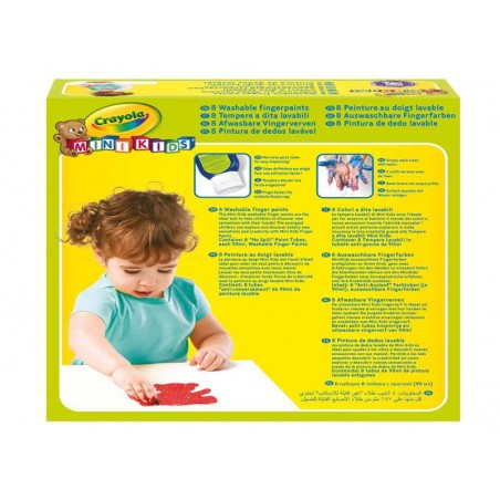 8 PINTURAS DE DEDOS LAVABLES