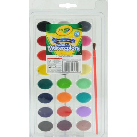 24 ACUARELAS LAVABLES