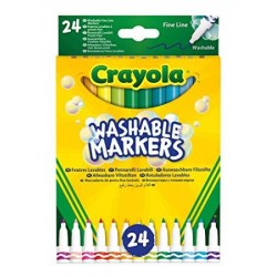 24 ROTULADORES SUPER LAVABLES PUNTA DELG