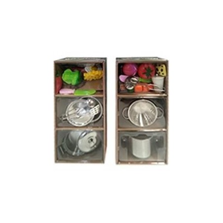 CACHARRITOS COCINA ACERO INOX. Y COMIDITAS 1 unidad
