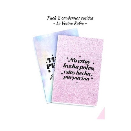 PACK 2 CUADERNOS COSIDOS ARCOIRIS VECINA