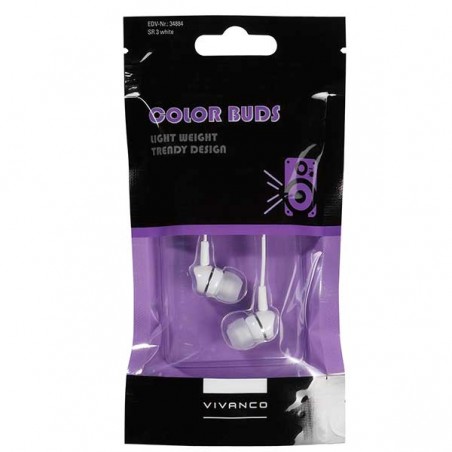 SR 3 WHITE STEREO EARPHONES