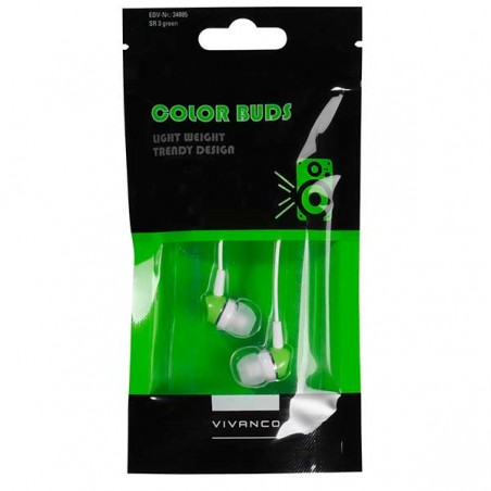 SR 3 GREEN STEREO EARPHONES