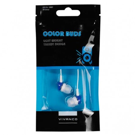 SR 3 BLUE STEREO EARPHONES