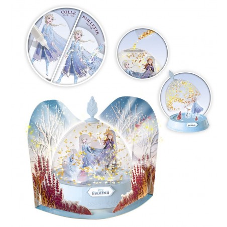FROZEN II LIGHT-UP GLITTER GLOBE