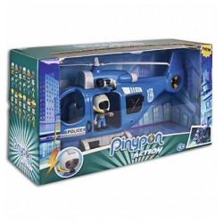 pin y pon action helicoptero policia