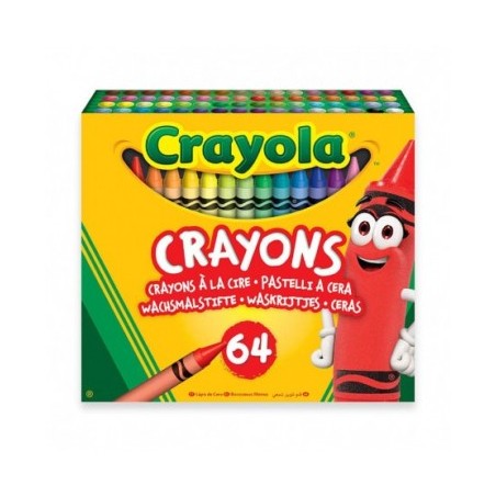 CAJA 64 CERAS CRAYOLA