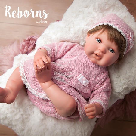 REBORN ARIAS 45 CM CAROLINA CON COJIN