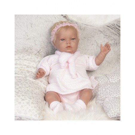 LEIRE CON PELO RECIEN NACIDO 45 CM by jesmar