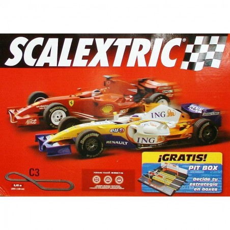 Scalextric C3 de Formula 1 + Pit Box