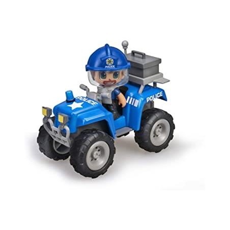 PIN Y PON ACTION POLICIA CON COCHE QUAD
