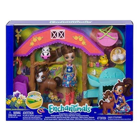 ENCHANTIMALS ESTABLO CABALLO Y POLLITOS