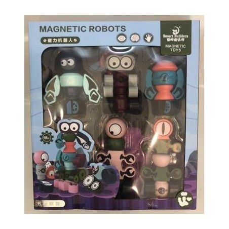 Robots magnéticos apilables Pack 5 