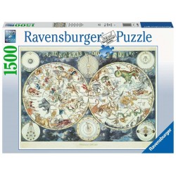 PUZZLE 1500 PZAS MAPA MUNDIAL DE BESTIAS