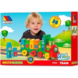 MOLTO TREN BLOQUES 28 PCS