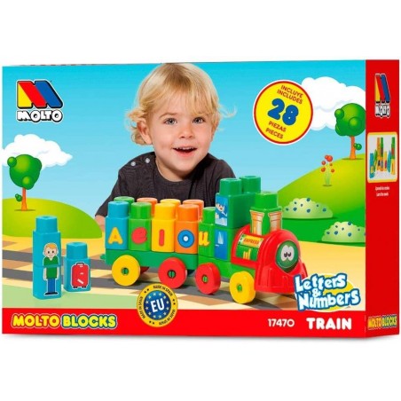 MOLTO TREN BLOQUES 28 PCS