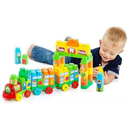 MOLTO TREN BLOQUES 28 PCS