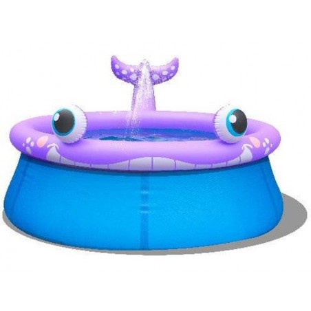 PISCINA BALLENA 175X50 CON LANZADOR DE AGUA