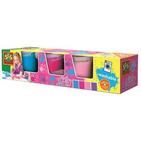 PINTURA PARA DEDOS GIRLY 4 COLORES