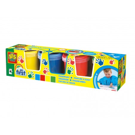 MIS PRIMERAS PINTURAS DE DEDOS 4 COLORES