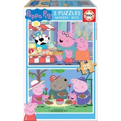 PUZZLE 2X25 PIEZAS PEPPA PIG
