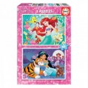 PUZZLE 2 X 48 PZAS ARIEL Y JASMIN