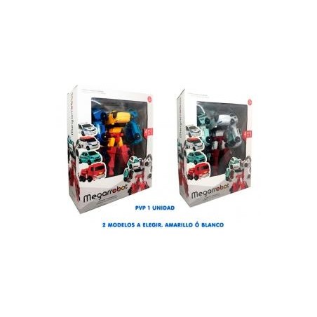 2 EN 1 ROBOT TRANSFORMABLE + PISTA DE COCHES