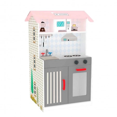 2 EN 1 COCINA Y CASA DE MADERA