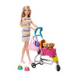BARBIE Y SU MASCOTA RUBIA