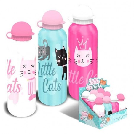 LITTLE CATS BOTELLA ALUMINIO 500 ML 1 UNIDAD
