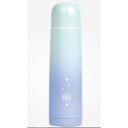 SARO TERMO ACERO 500ML GALAXIA AZUL MENTA