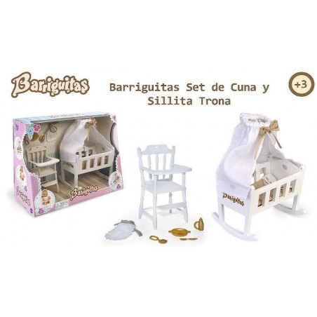 BARRIGUITAS SET DE CUNA Y SILLA TRONA