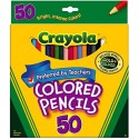 CRAYOLA 50 LAPICES DE COLORES