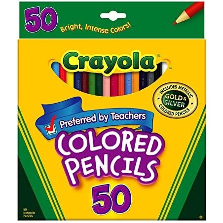CRAYOLA 50 LAPICES DE COLORES
