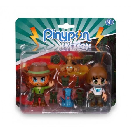 PIN Y PON ACTION WILD 2 FIGURAS Y ANIMALES 