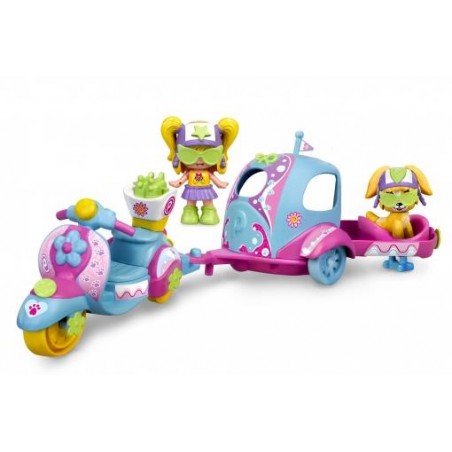 PIN Y PON MY PUPPY & ME MOTO CON REMOLQUE