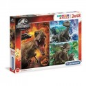 PUZZLE 3X48 PZAS JURASSIC WORLD