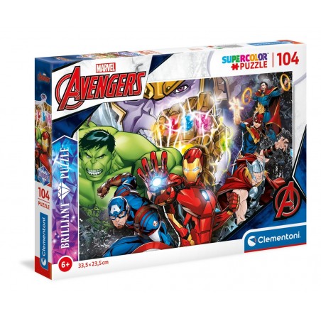 PUZZLE 104 PZAS BRILLIANT MARVEL
