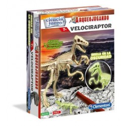 ARQUEOJUGANDO VELOCIRAPTOR FOSFORESCENTE